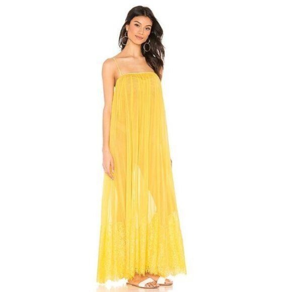 Hah Dresses & Skirts - HAH Lemon Drop Flowy Maxi Sun Dress